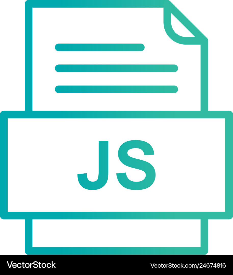 Js file document icon Vector Image
