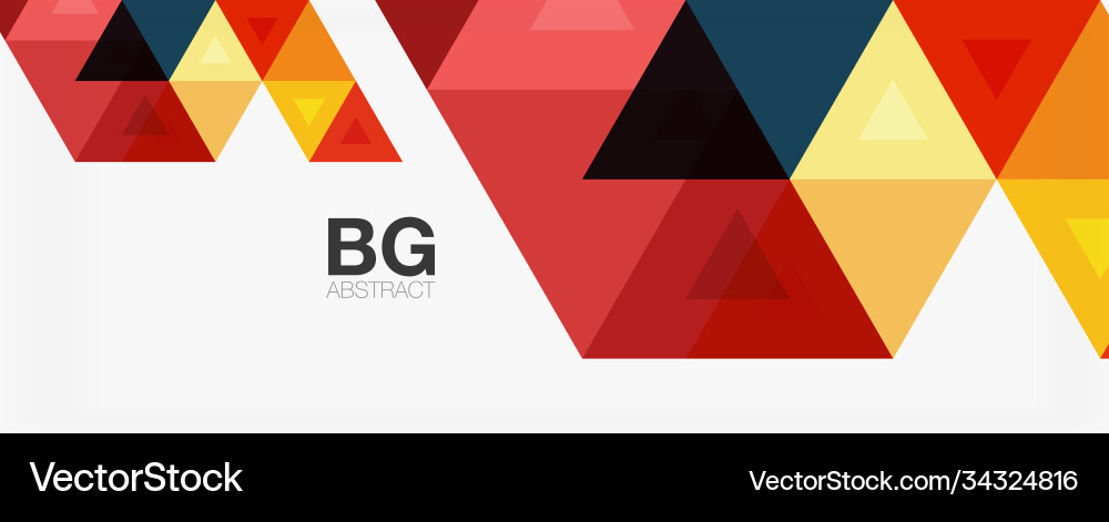 Mosaic triangle pattern abstract background Vector Image