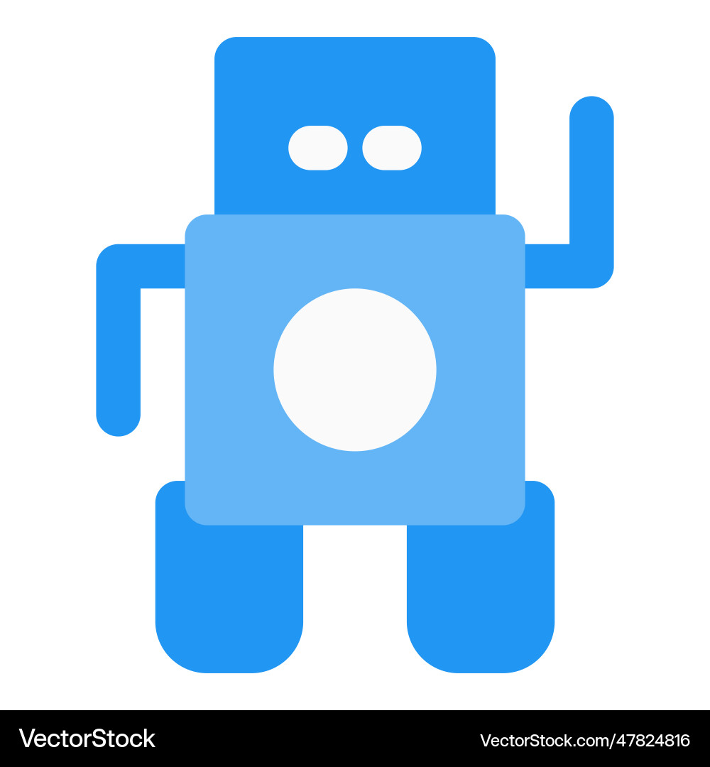 Smart robot programmable by computer vector image