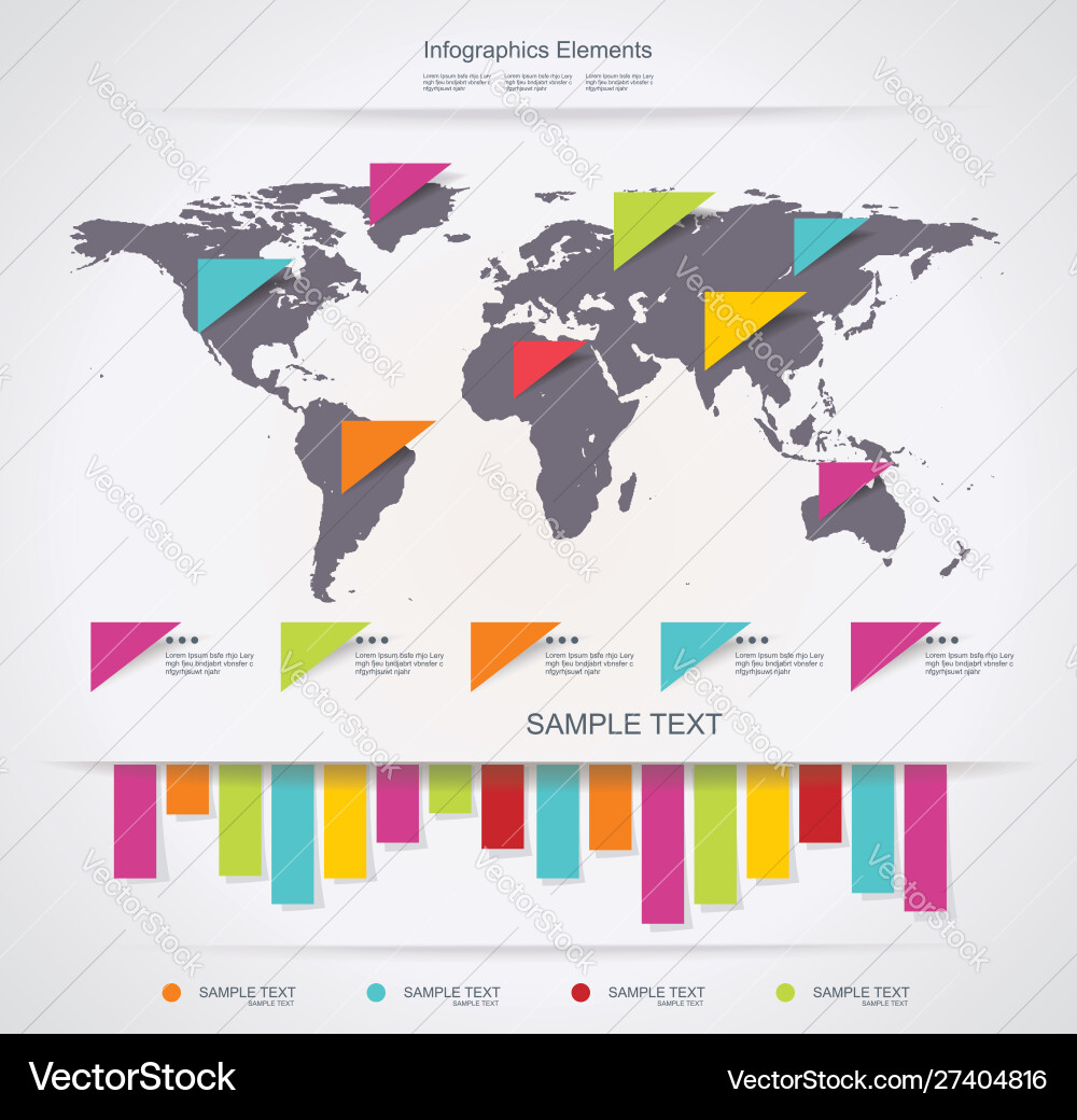 Time line design template with diagram set idea Time line design template with diagram set idea vector image
