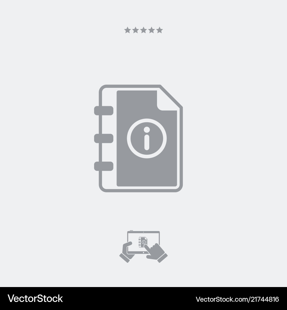 User Guide Icon - Minimal vector image