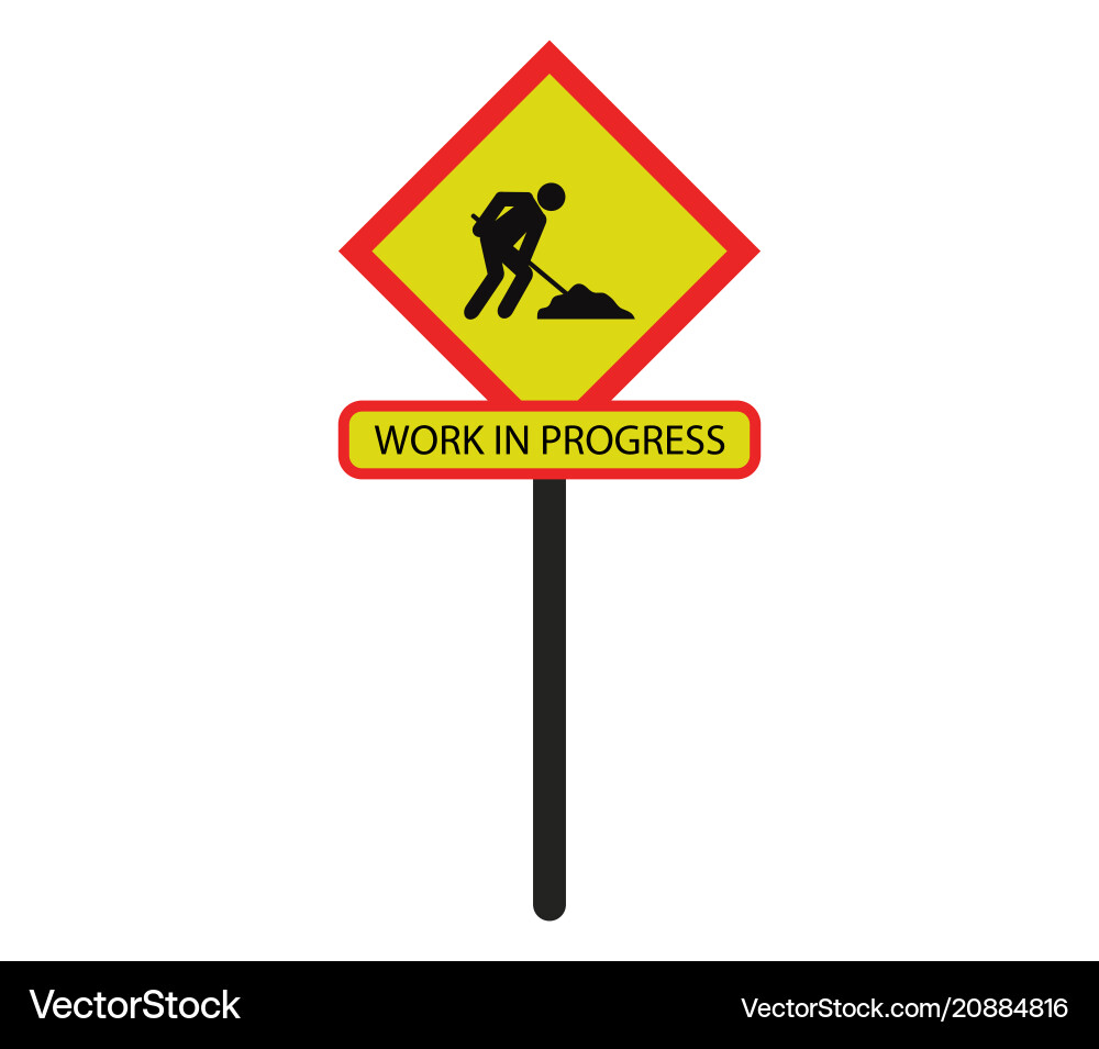 Work signal icon in progress Work signal icon in progress vector image