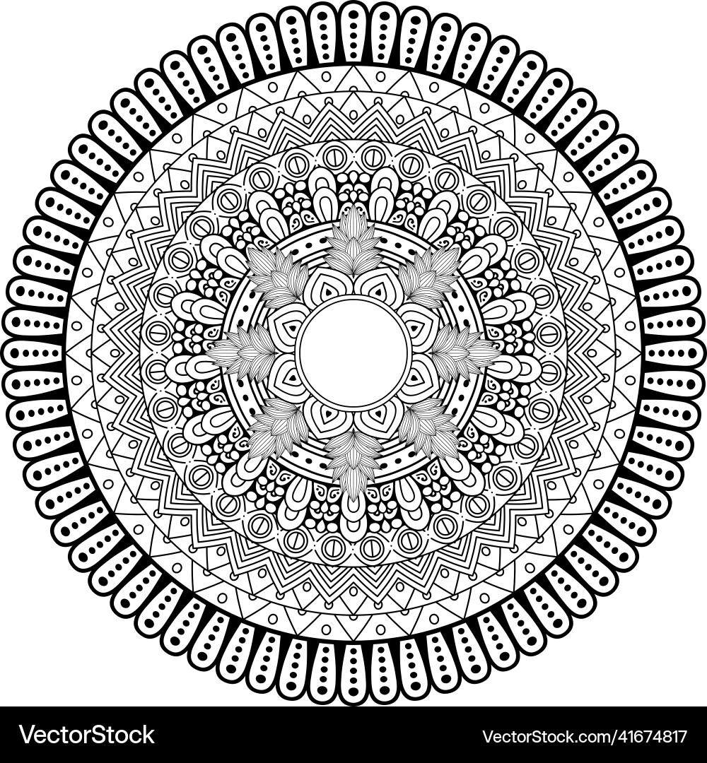 Circular pattern in form of mandala Circular pattern in form of mandala Vector Image