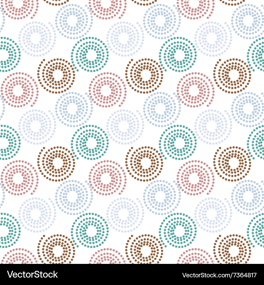Colorful dot circle pattern background Vector Image