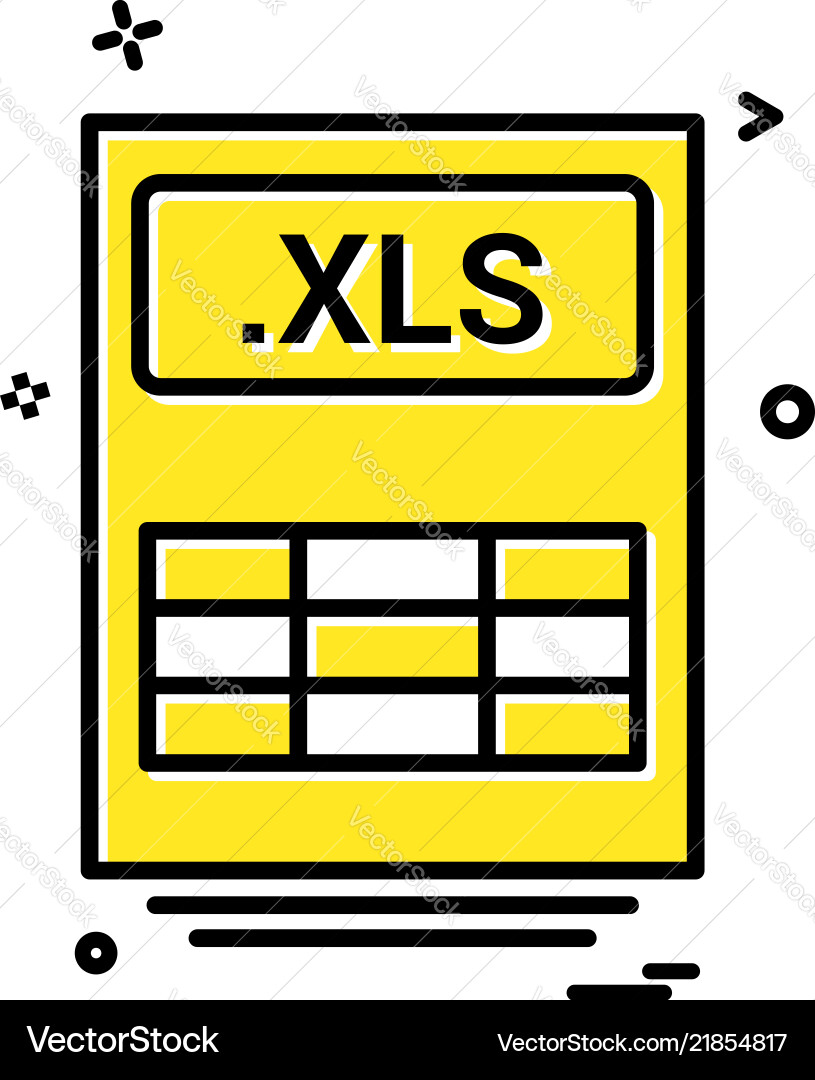 File files xls icon design File files xls icon design vector image