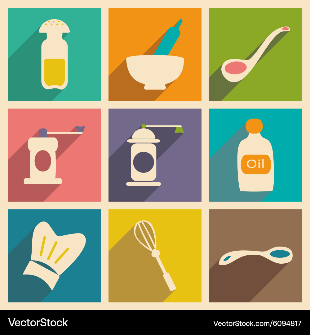 Flat with shadow concept and mobile application vector image