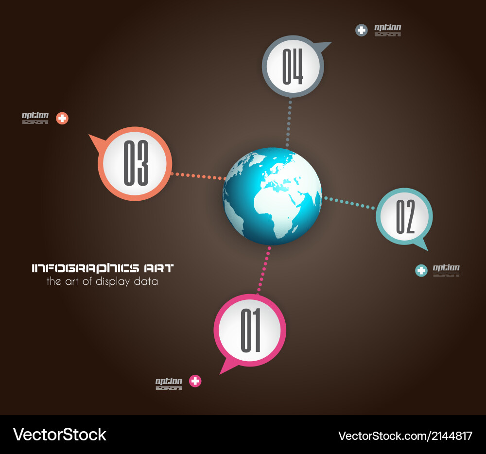 Infographics concept to display your data vector image