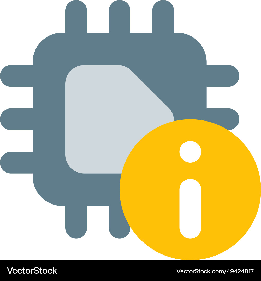 Microprocessor utilized for storing information vector image