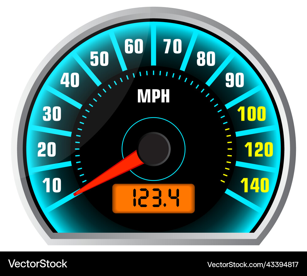 Speedometers for dashboard analog device Speedometers for dashboard analog device Vector Image