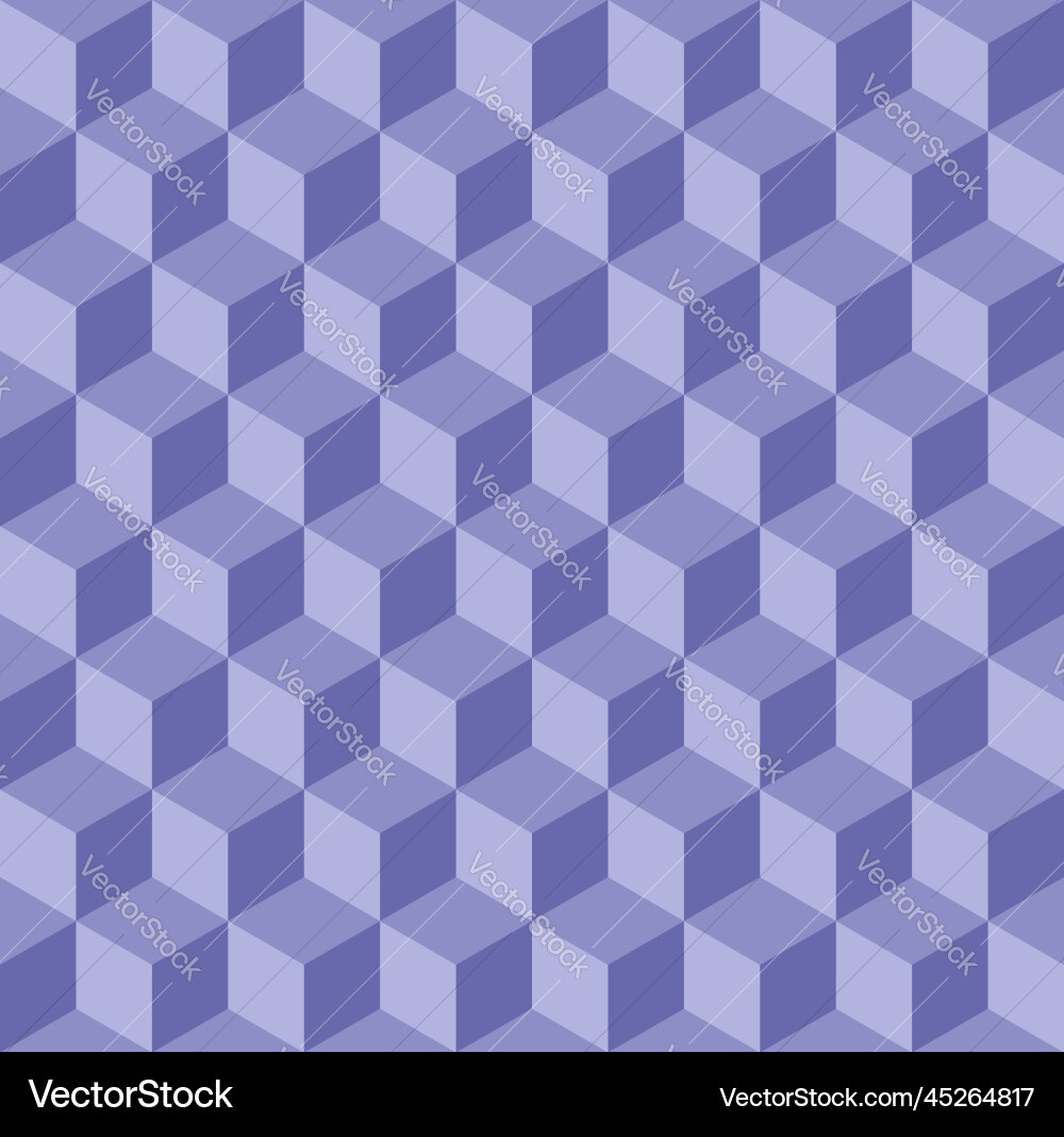 Three dimensional seamless cube shape background Three dimensional seamless cube shape background vector image