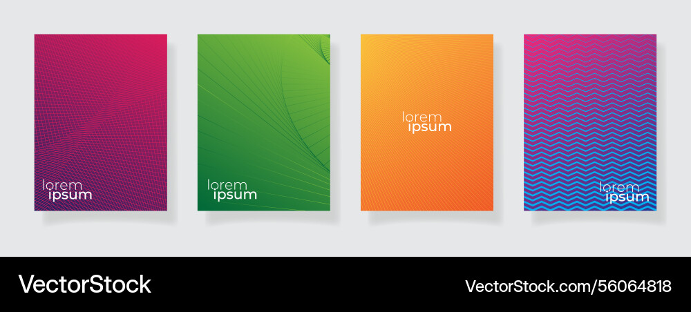 Abstract design color pattern texture set of book Abstract design color pattern texture set of book vector image