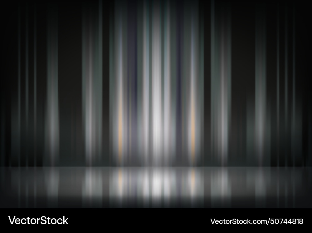 Abstract gray empty studio with mirror floor Abstract gray empty studio with mirror floor vector image