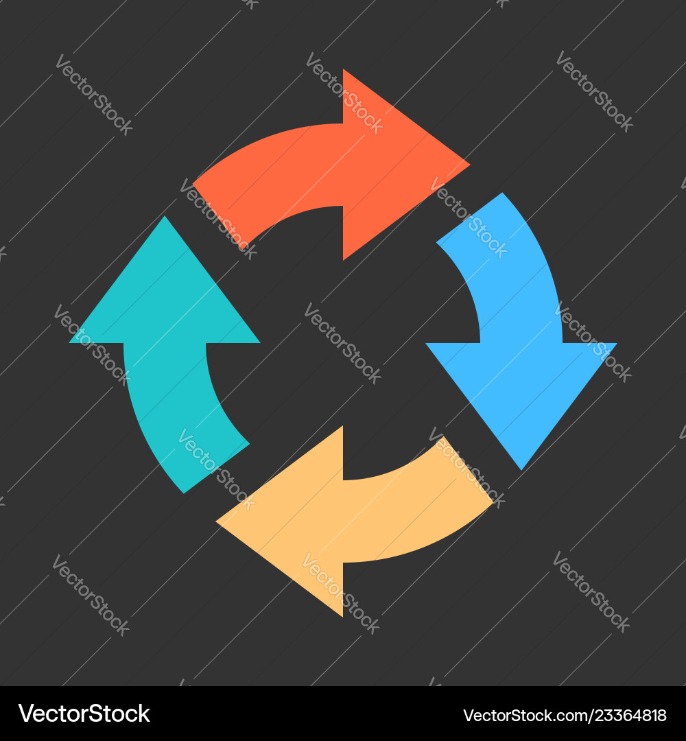 Arrow reload refresh rotation repeat reset sign Arrow reload refresh rotation repeat reset sign vector image