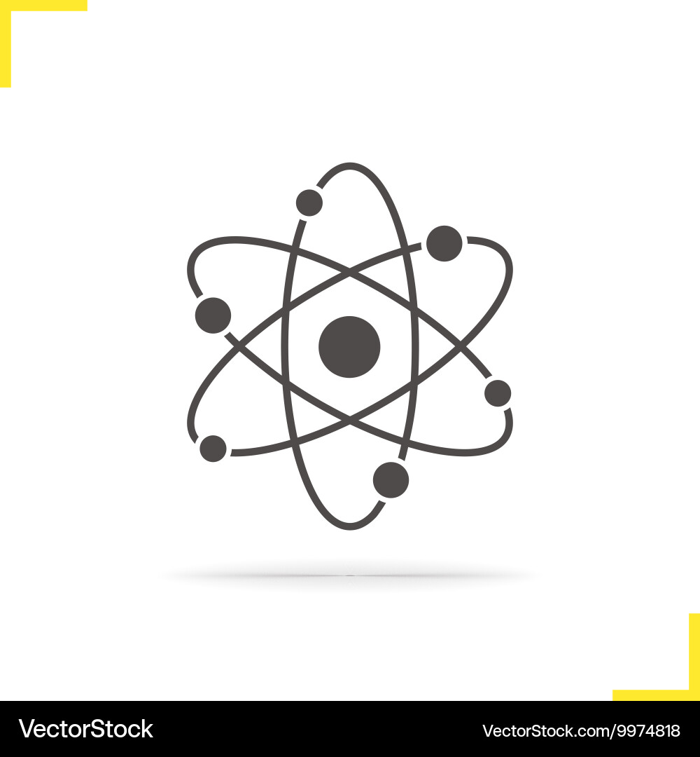 Atom structure icon vector image