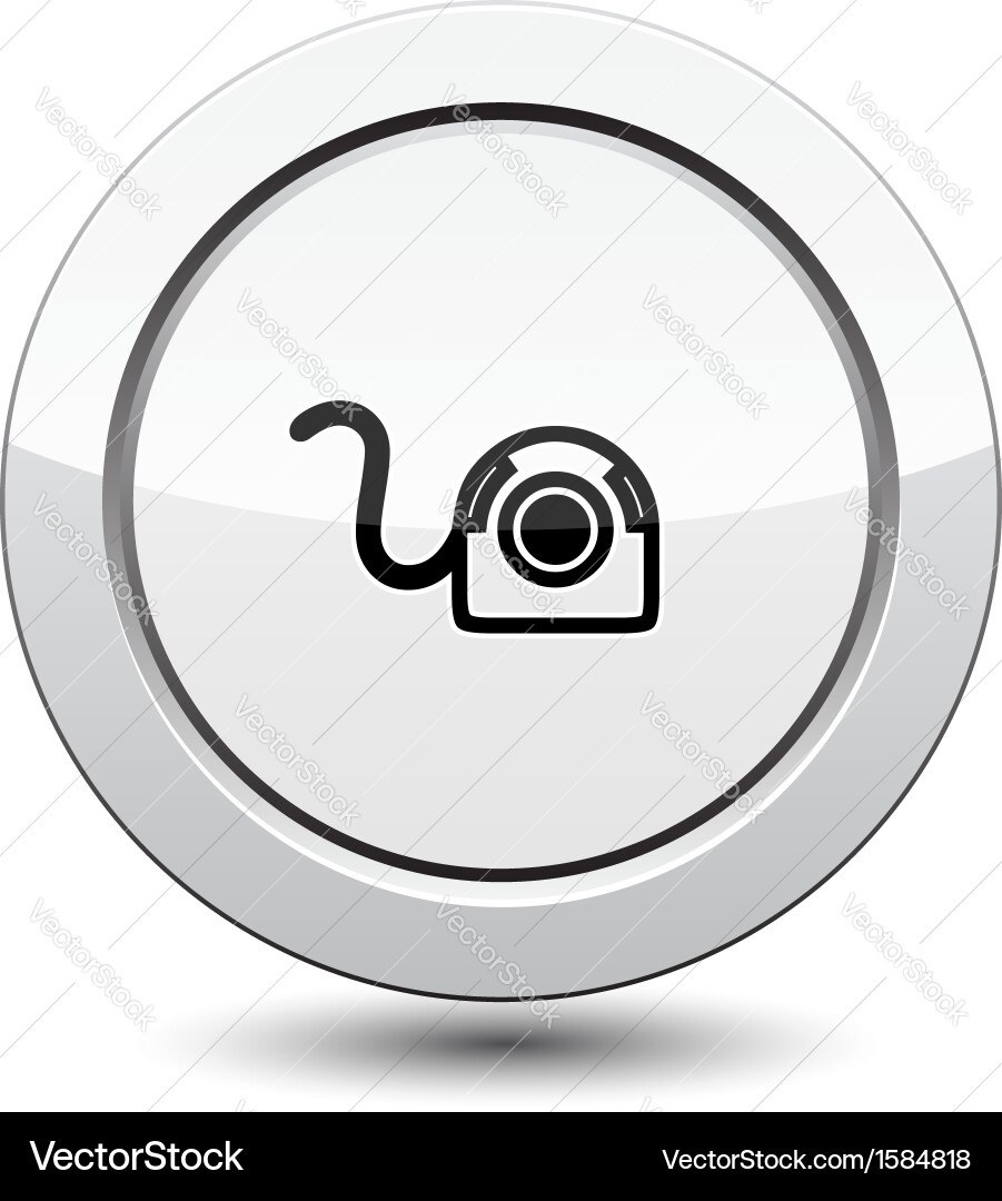 Button with web camera icon Vector Image