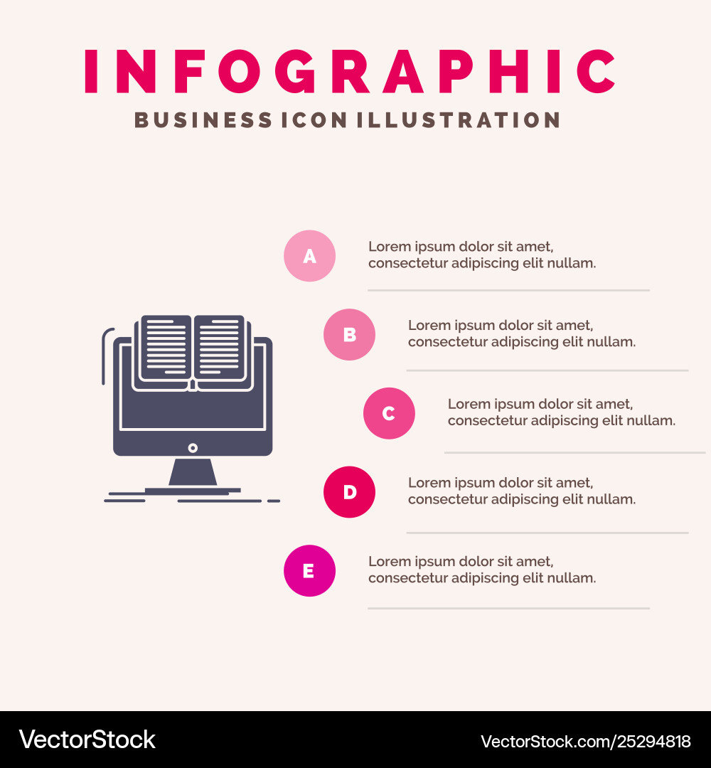 Document file computer cv book solid icon Document file computer cv book solid icon Vector Image