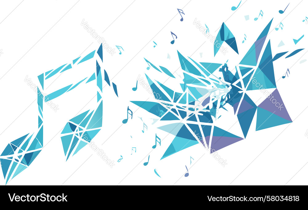 Exploding Music Burst – Dynamic Sound Vector Image