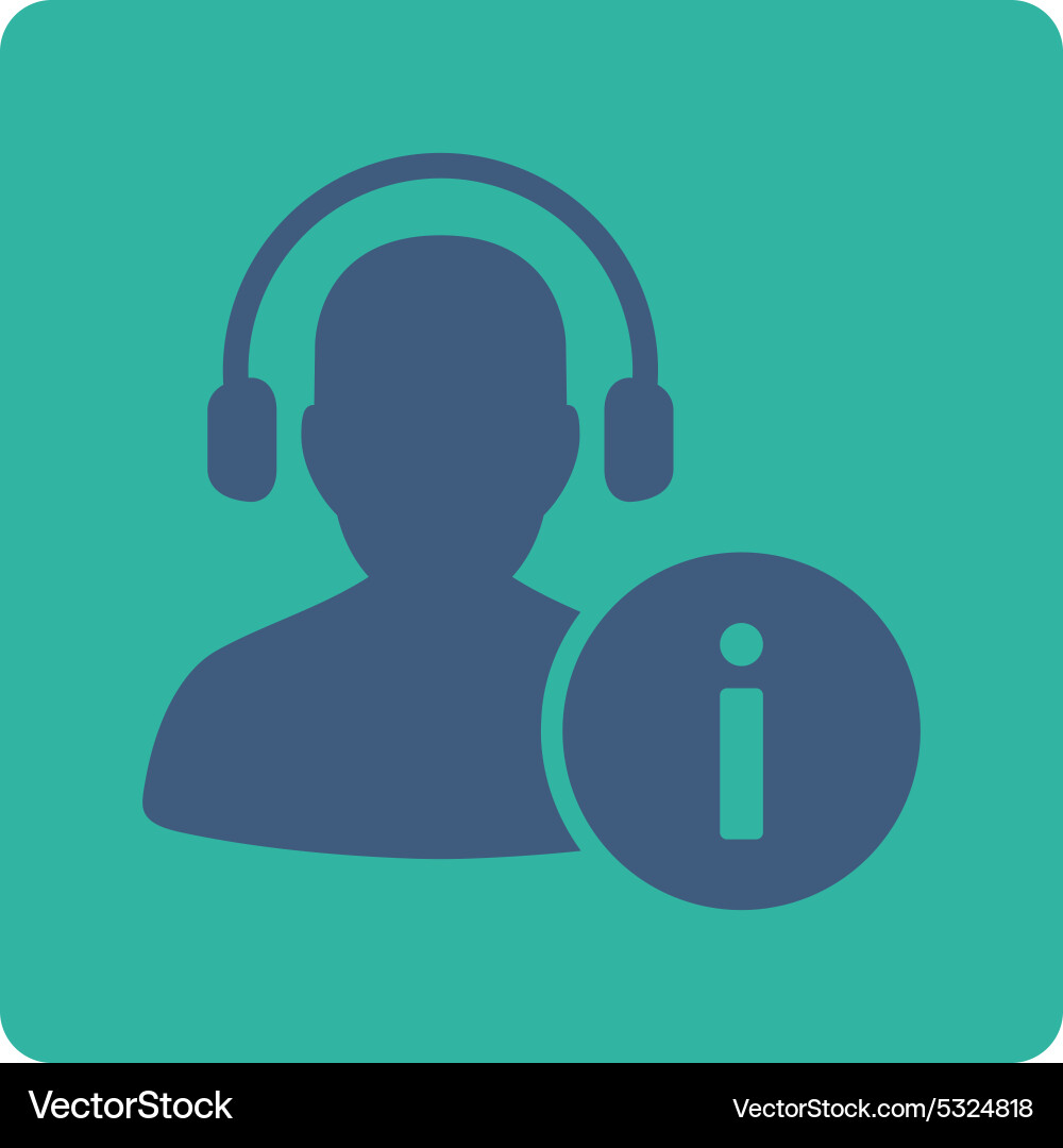 Help desk icon from commerce buttons overcolor set vector image