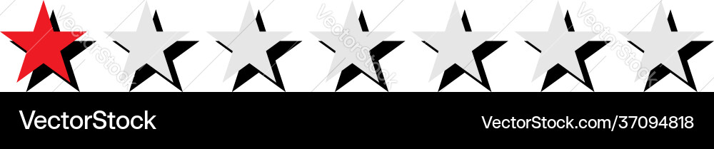 Star rating element series customer satisfaction Star rating element series customer satisfaction vector image