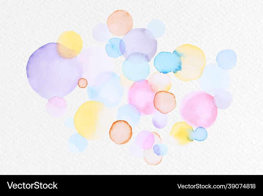 Watercolor Blob Pattern vector image