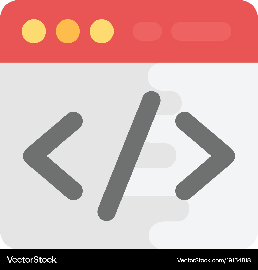 Web Coding vektorbild