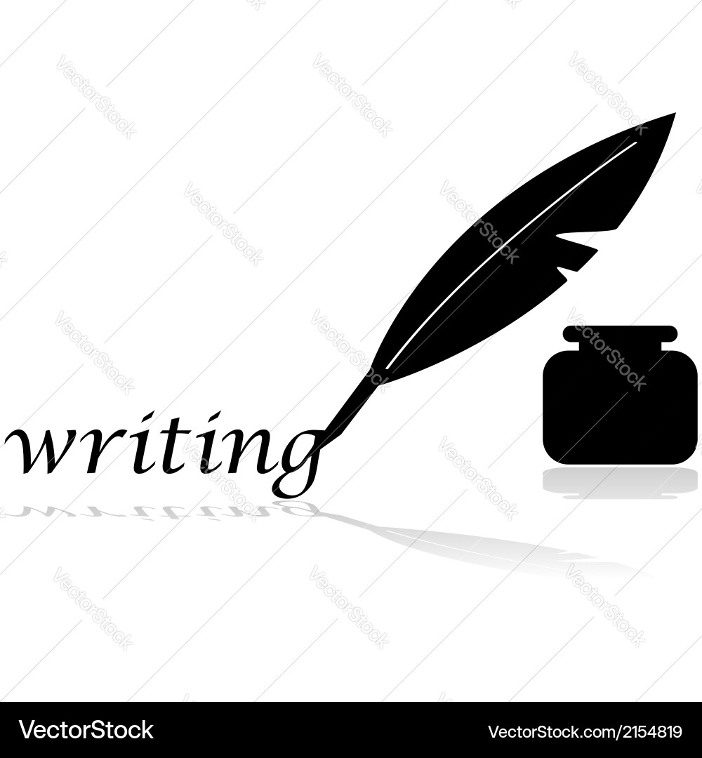 Feather pen Royalty Free Vector Image - VectorStock