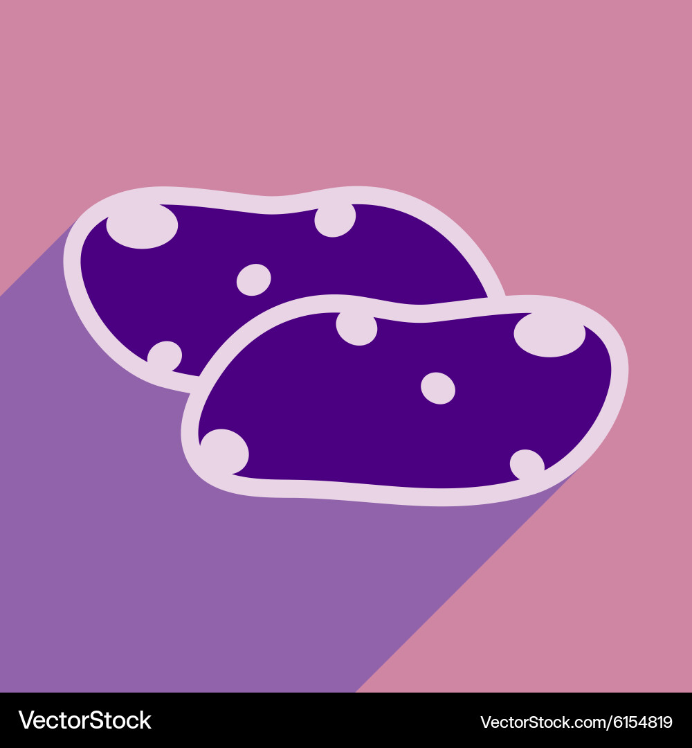 Flat with shadow icon and mobile application Vector Image