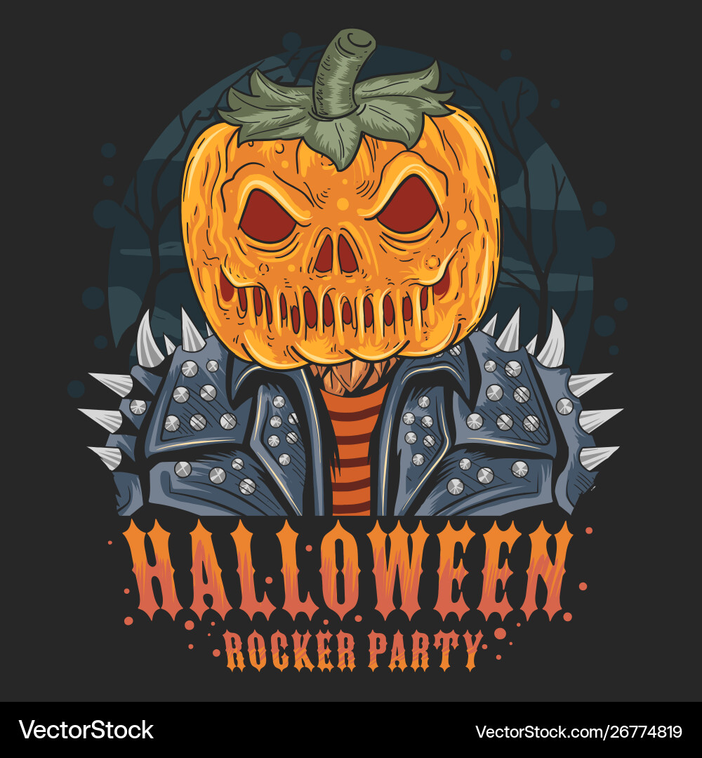 Halloween pumpkin new artwork vector image