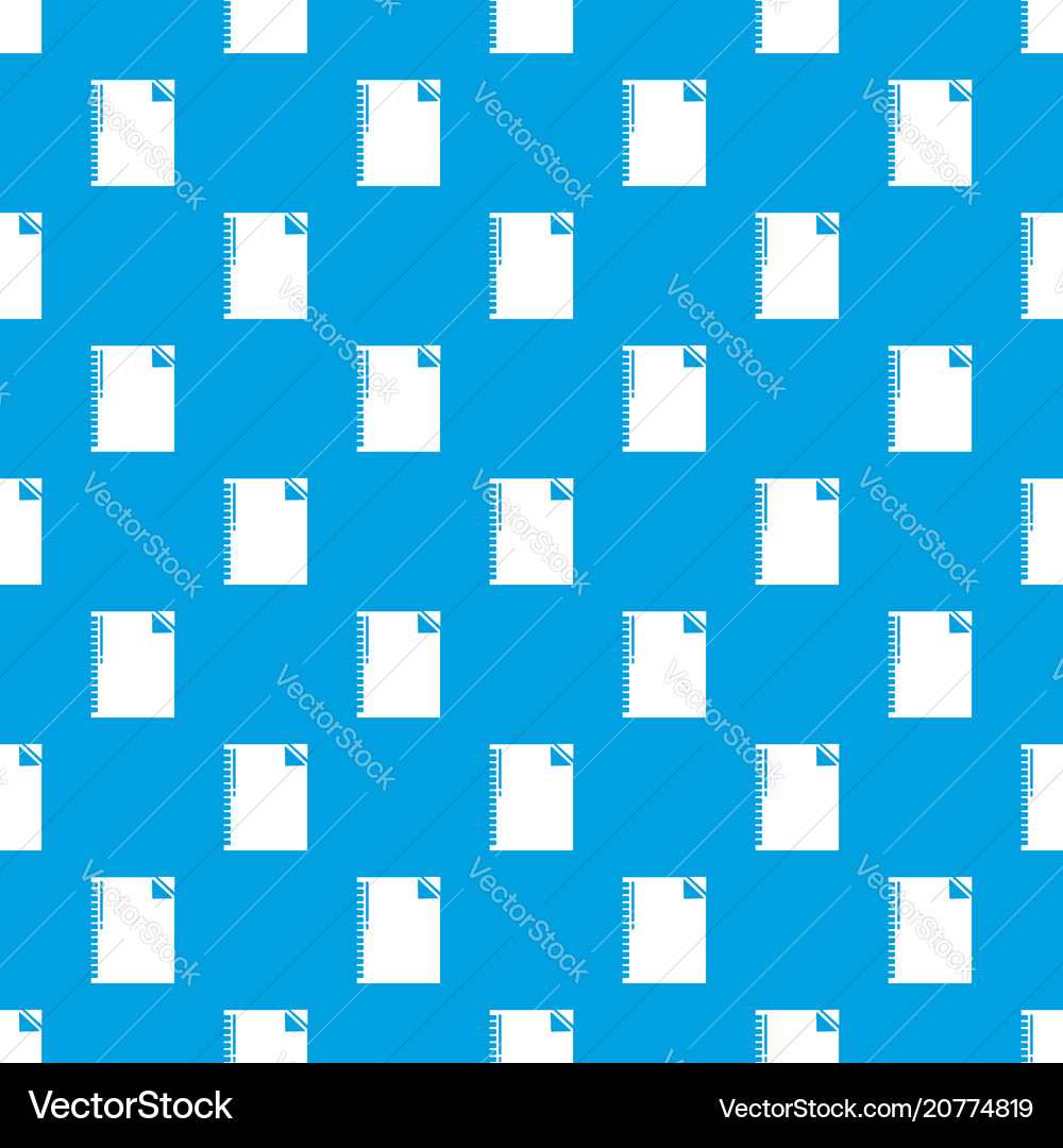 Notebook pattern seamless blue Vector Image