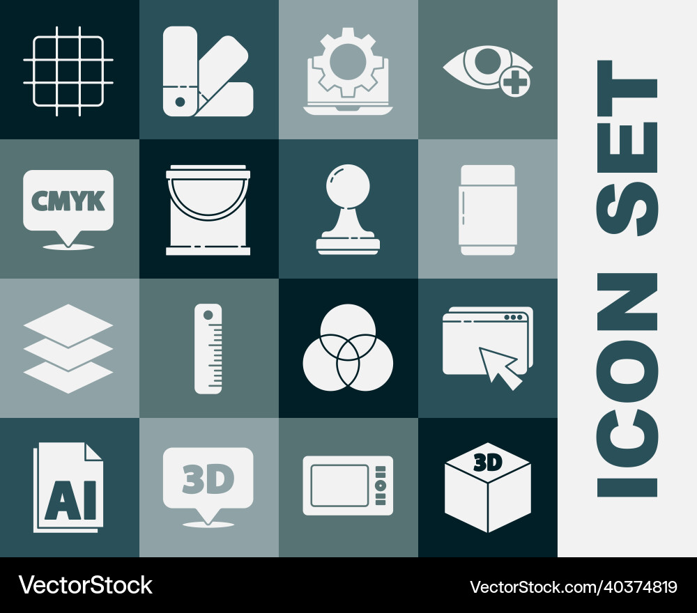 Set isometric cube web design and development Set isometric cube web design and development vector image