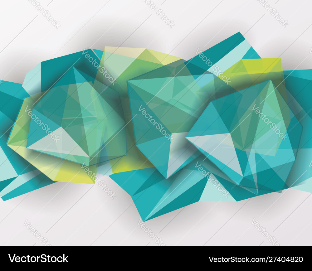 Abstract geometric background with polygonal 3d Abstract geometric background with polygonal 3d vector image