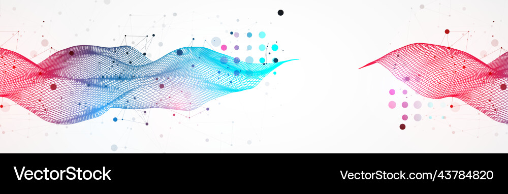 Abstract wave is made in a frame style Abstract wave is made in a frame style vector image