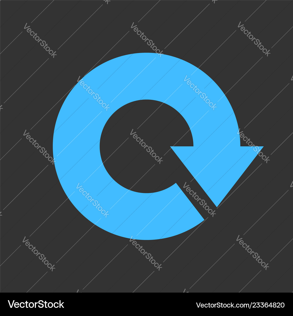 Arrow reload refresh rotation repeat reset sign Arrow reload refresh rotation repeat reset sign vector image