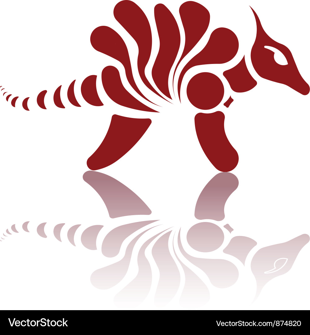 Dino retro resize vector image