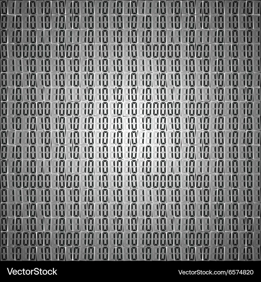 Flache binäre Code Bildschirm Tabelle cypher vektorbild