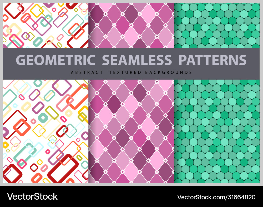 Geometric Pattern Set - Abstract Shapes vector image