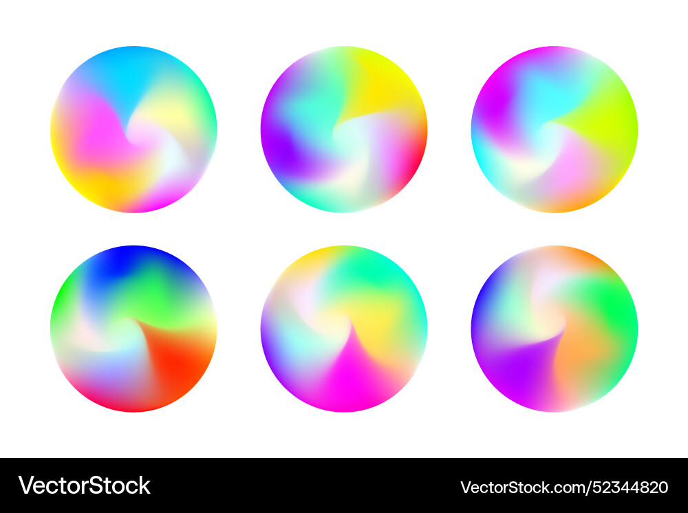 Gradient circle backgrounds abstract colors blend Gradient circle backgrounds abstract colors blend Vector Image