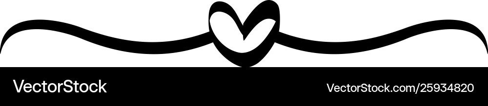 Heart Boho Frame Edge Vector Image