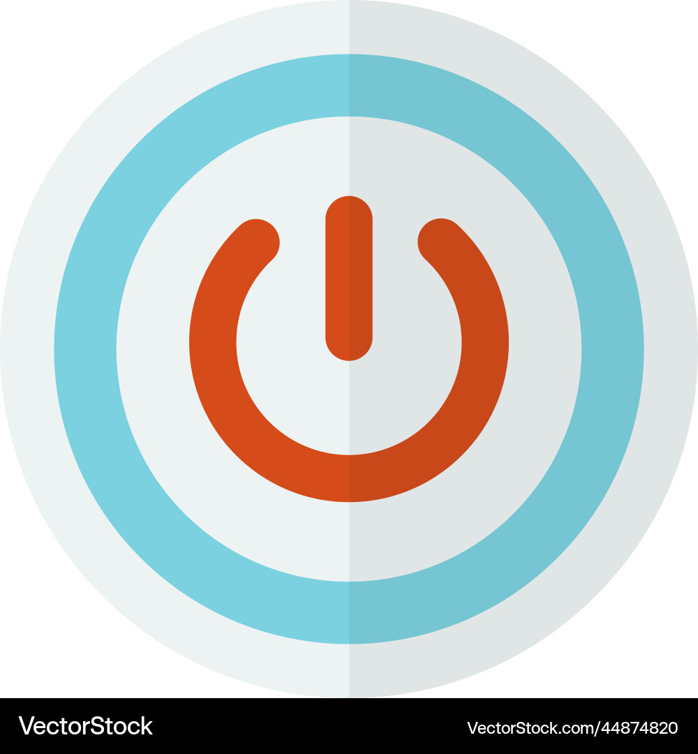On and off button in minimal style On and off button in minimal style vector image