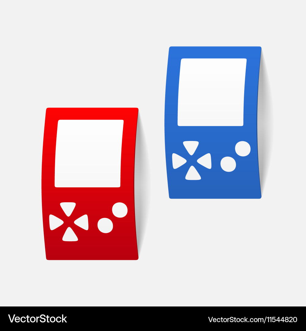 Realistic design element video game vector image