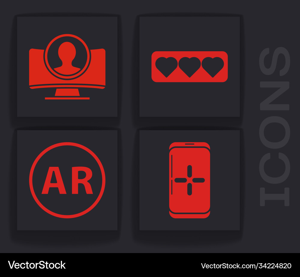 Set smartphone and playing in game create account Set smartphone and playing in game create account vector image