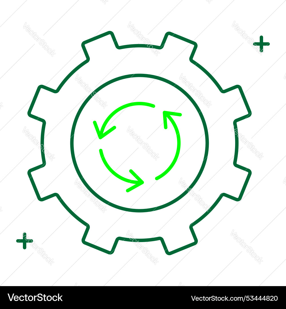 Technical reverse engineering icon design product vector image