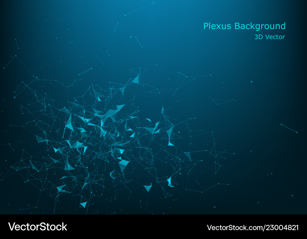 Abstract particles and lines plexus effect Abstract particles and lines plexus effect Vector Image