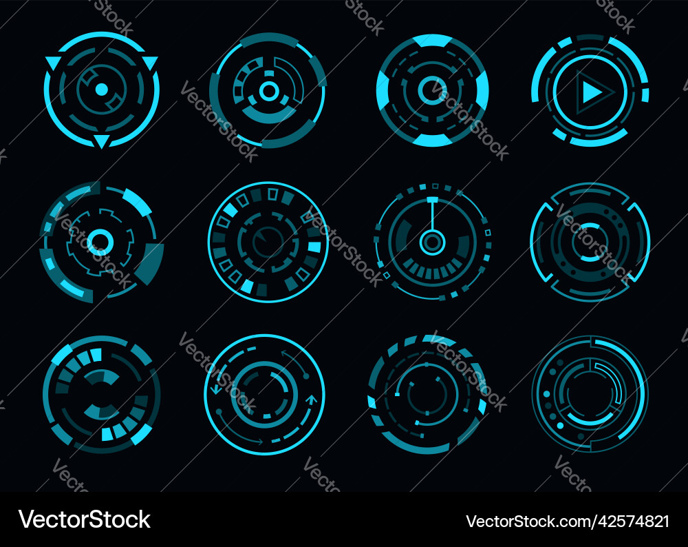 Aiming & Navigation Interface vector image