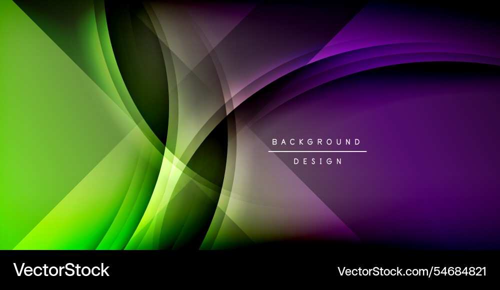 Expressive poster with shadow lines features Vector Image