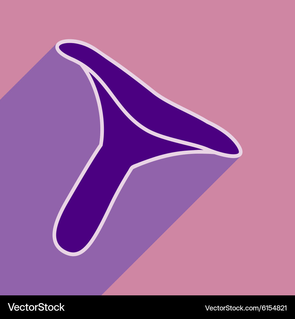 Flat with shadow icon and mobile application Vector Image