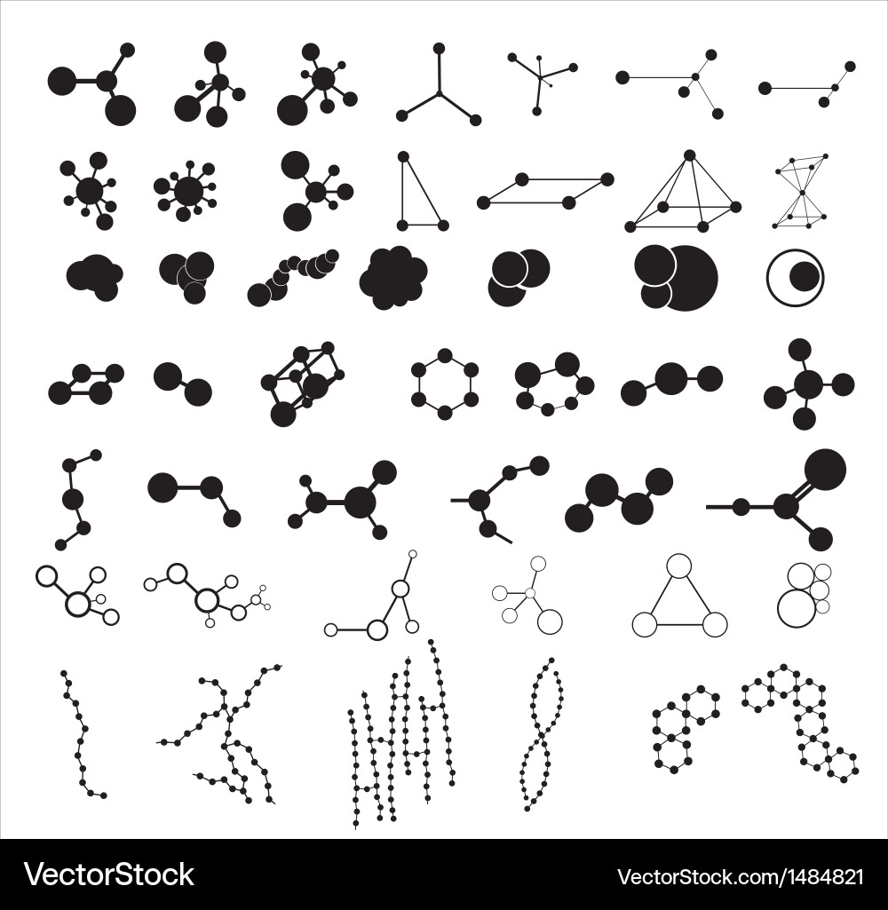 Molecular Structures and Concepts vector image