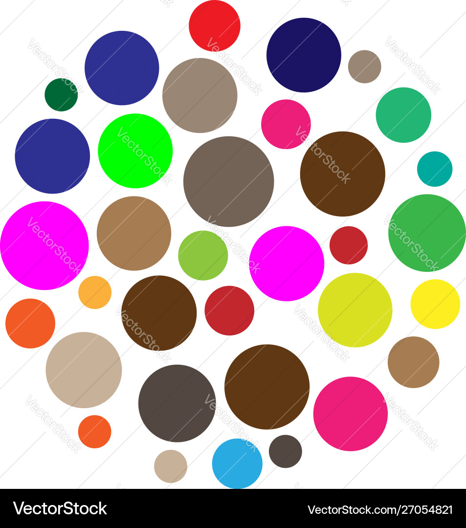 Random circles dots pointillist polka-dots Random circles dots pointillist polka-dots Vector Image