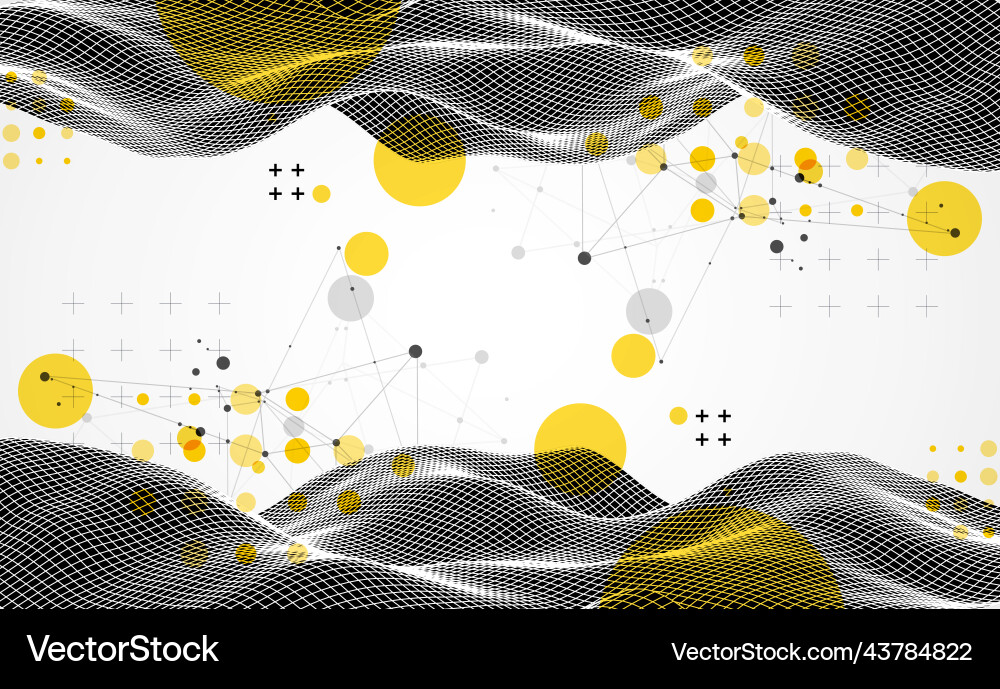Abstract wave is made in a frame style Abstract wave is made in a frame style vector image