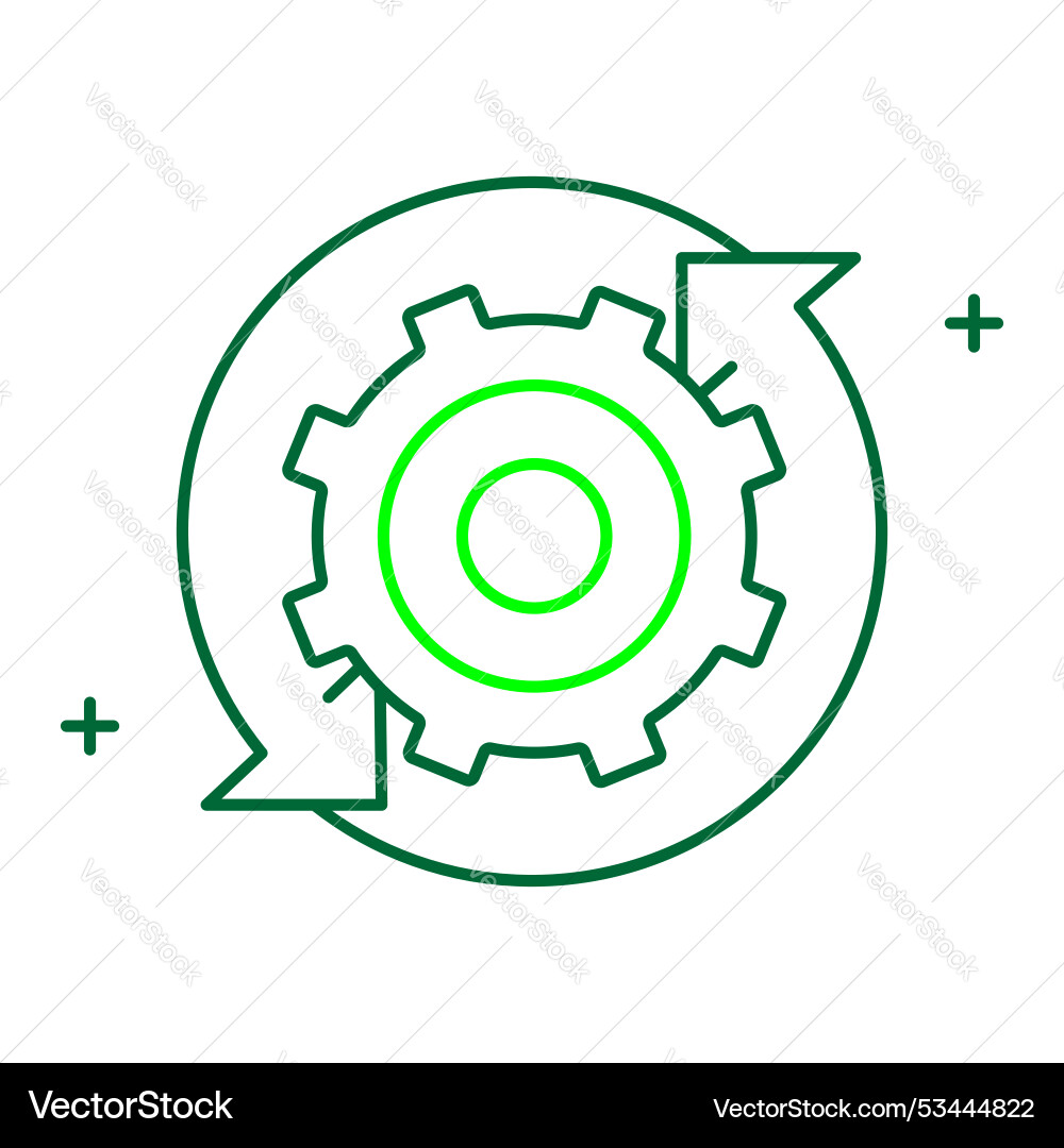 Engineering reverse analysis icon design software vector image
